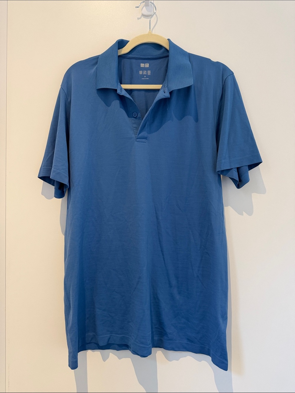 Uniqlo Men's Blue Short-Sleeve Polo